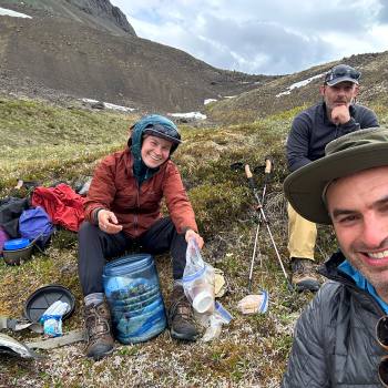 Backpacking on Pyramid Peak route, Wrangell St. Elias National Park , Alaska