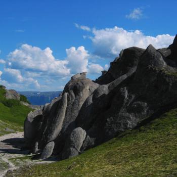 Rock formations on Kesugi Ridge, Denali Alaska