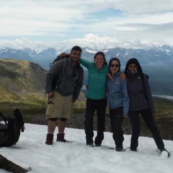 Hikers on Kesugi Ridge, Denali State Park, Alaska