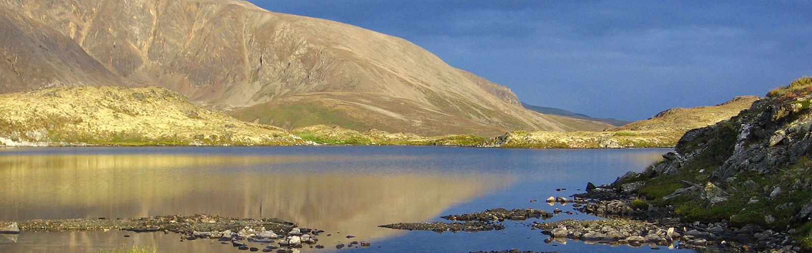 A lake at Steamboat Hills, Wrangell St Elias National Park, Alaska