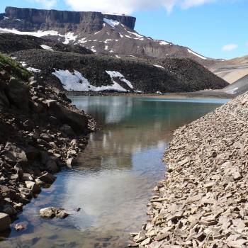 Small lake on Goat Trail route, Wrangell St. Elias National Park, Alaska