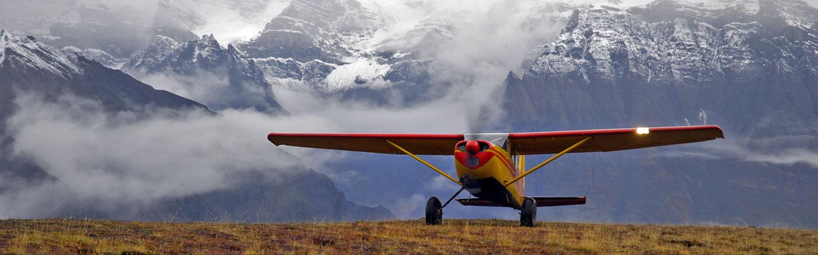 Wolverine airstrip on Goat Trail,  Wrangell St. Elias National Park, Alaska