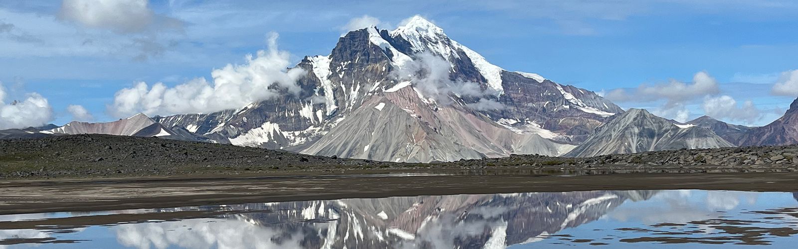 Mt Drum from Sanford Plateau, Wrangell St. Elias National Park, Alaska